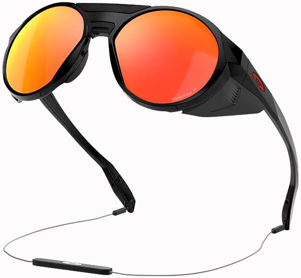 Oakley Clifden Prizm Ruby Mountaineering Sunglasses, M Polished Black