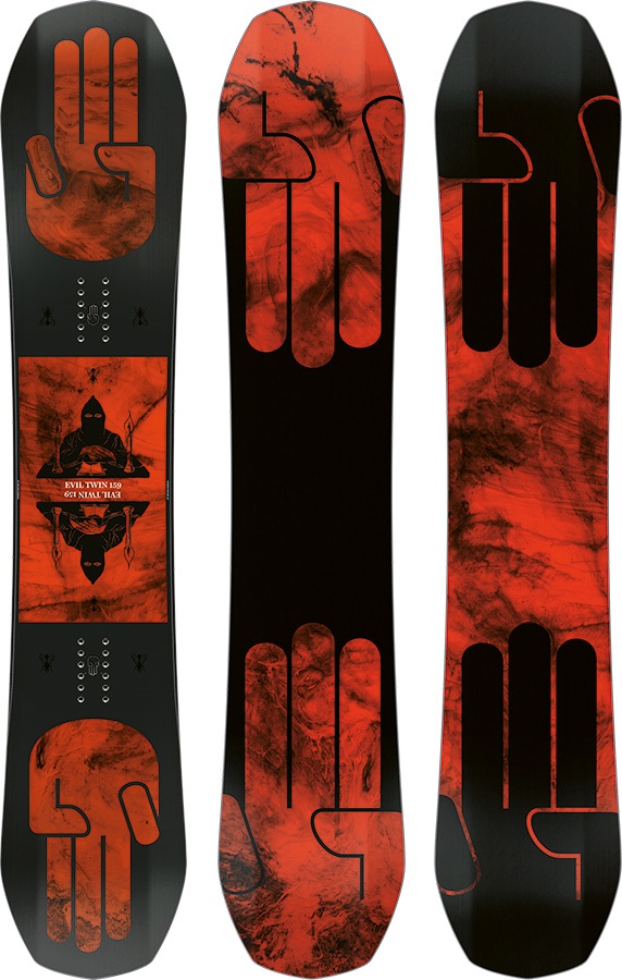 Bataleon Evil Twin Hybrid 3BT Camber Snowboard, 159cm 2019