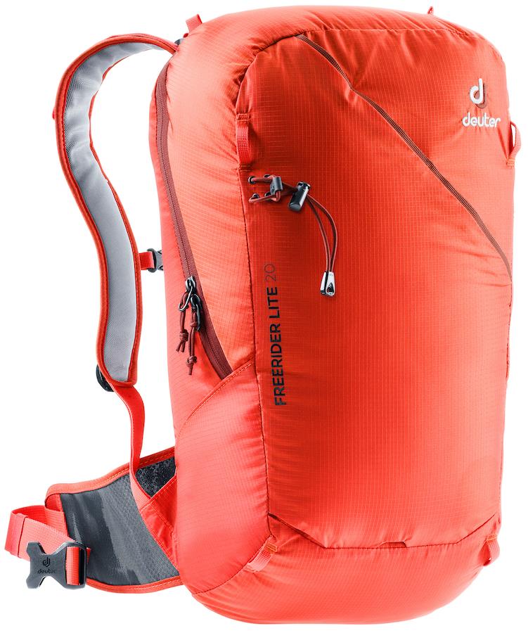 Deuter Freerider Lite 20 Ski/Snowboard Backpack, 20L Papaya