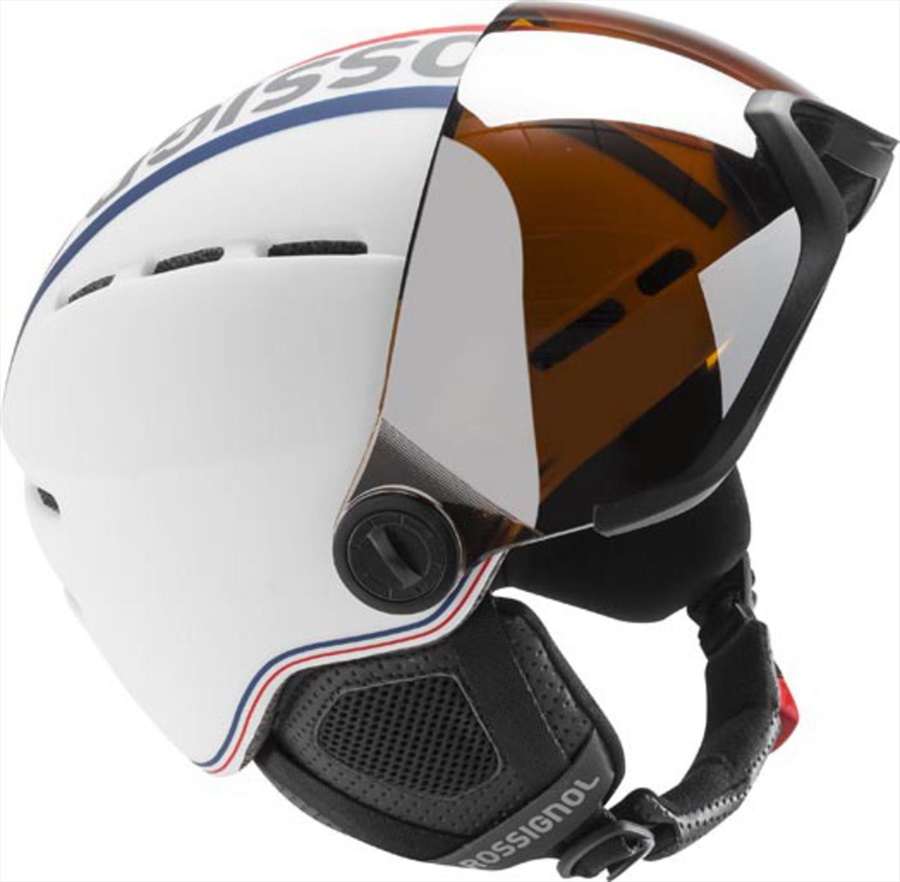Rossignol Visor Single Lense Ski/Snowboard Helmet, L/XL, White