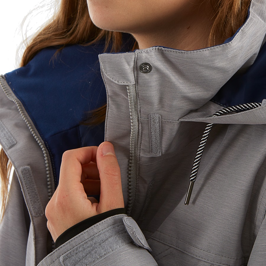 Roxy Billie Women's Snowboard/Ski Jacket, XS Heather Grey