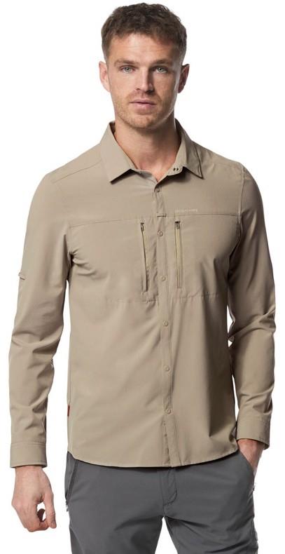 Craghoppers NosiLIfe Pro III Long Sleeve Shirt, S Parchment