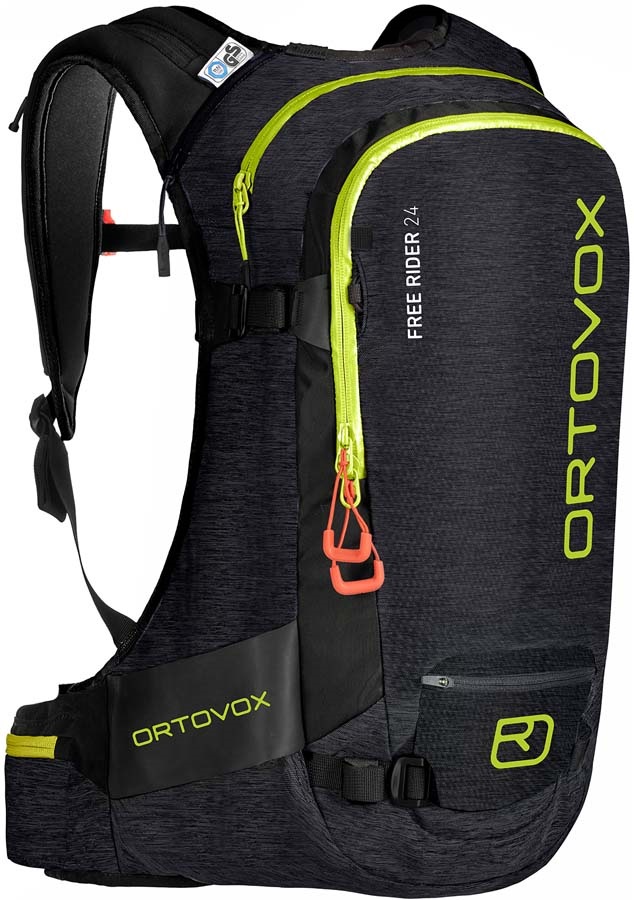Ortovox Free Rider Ski/Snowboard Backpack, 24L Black Raven Blend