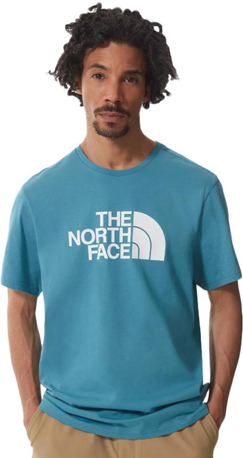 The North Face Short Sleeve Easy Tee Crew Neck T-shirt, M Storm Blue