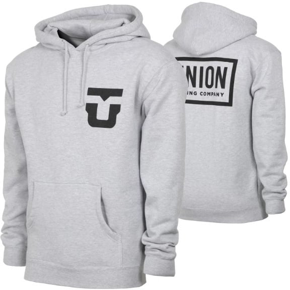 Union Binding Company Team Snowboard Hoodie, XL Heather Grey