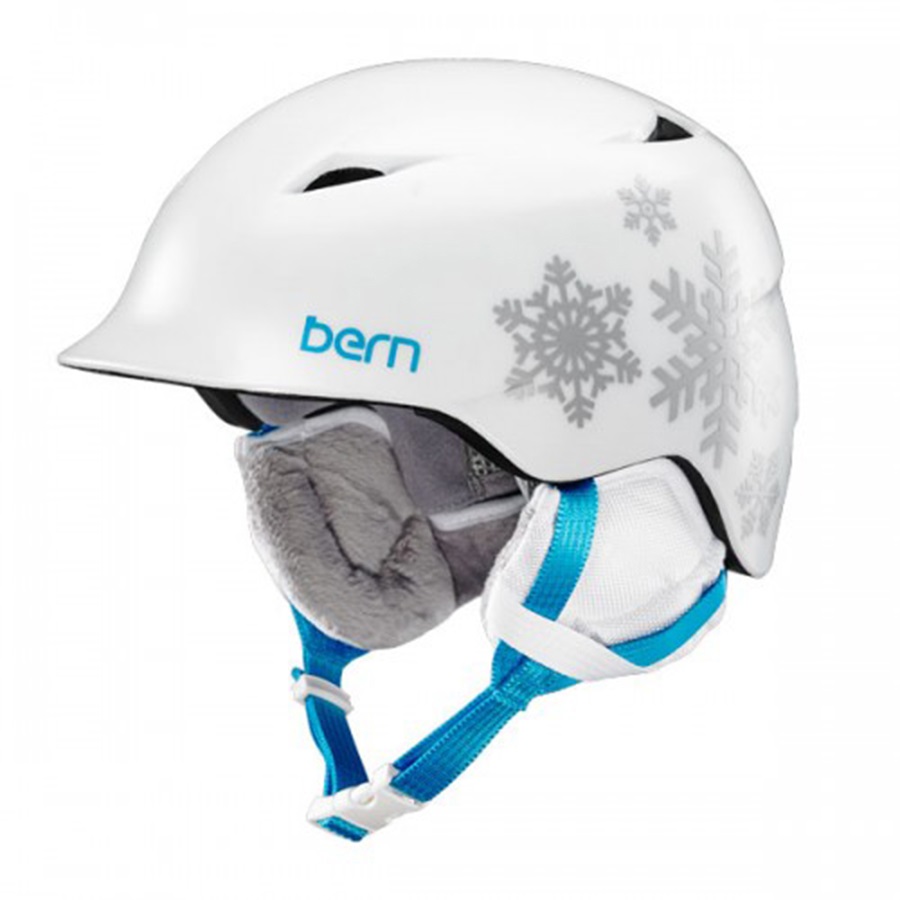 Bern Camina Kid's Ski/Snowboard Helmet XS/S Satin White Snowflake