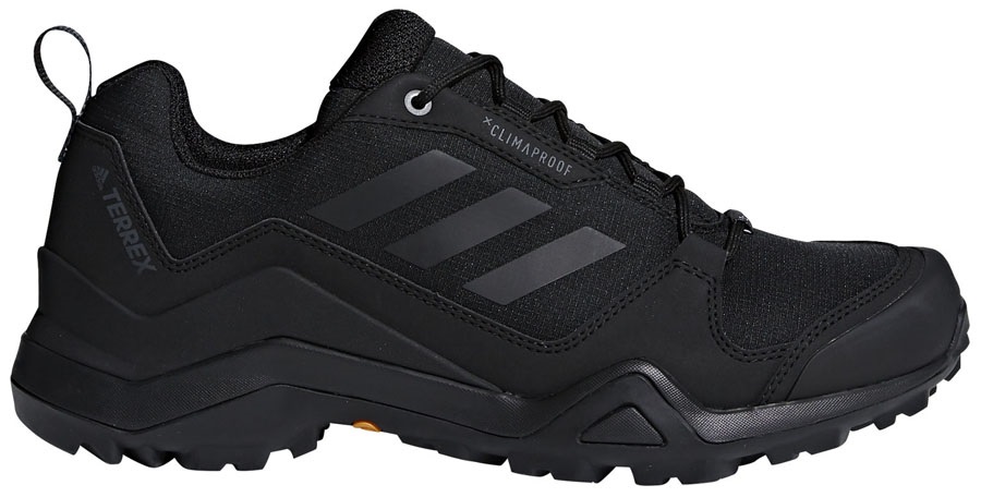 UK 7 Mens Adidas TERREX Climaproof Black Walking Hiking Shoes VGC 