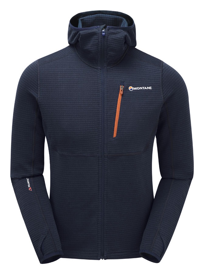 Montane Power Up Hoodie Full-Zip Thermal Jacket, S Antarctic Blue