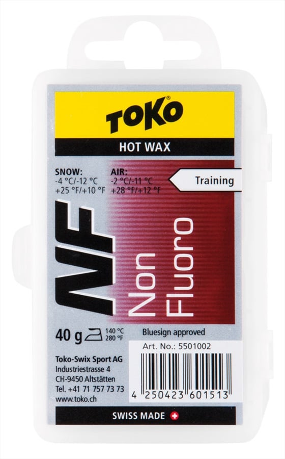 Toko NF Red Ski/Snowboard Base Hot Wax, 40g Red