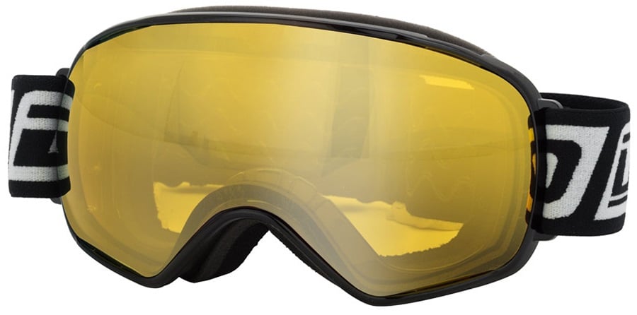 Dirty Dog Bullet, Yellow, Snowboard/Ski Goggles L Black