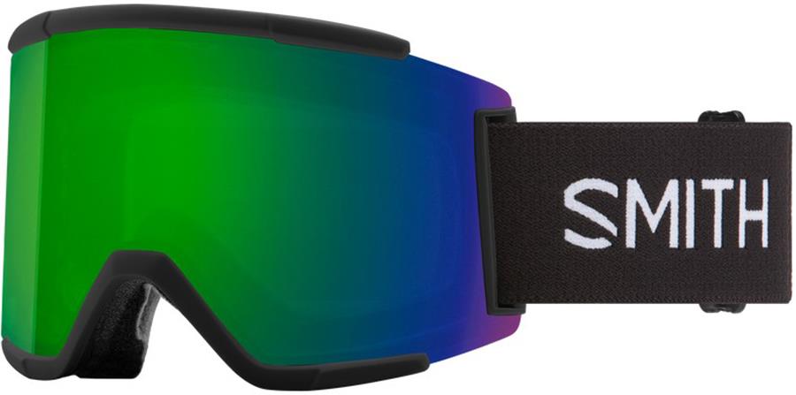 Smith Squad XL CP Sun Green Mirror Snowboard/Ski Goggles M/L Black