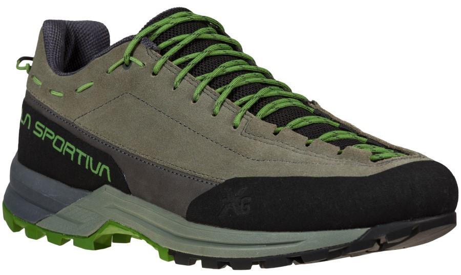La Sportiva TX Guide Leather Approach Shoe, UK 11.5/EU 46 Clay/Kale