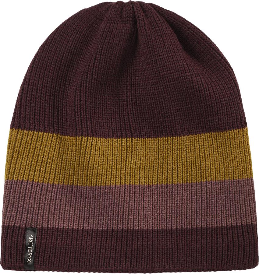 Arcteryx Castlegar Striped Toque Wool Beanie Hat, Phantasm