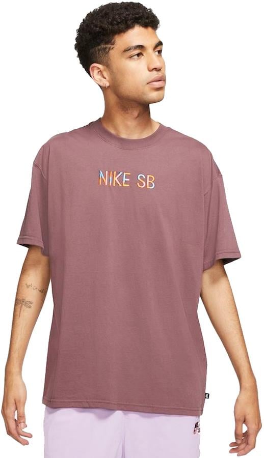 Nike SB Mosiac Tee Short Sleeve Cotton T-Shirt, M Dark Wine