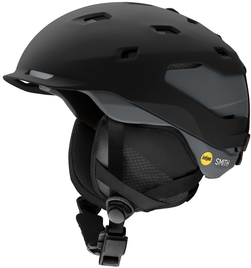 Smith Quantum MIPS Ski/Snowboard Helmet, M, Matte Black Charcoal