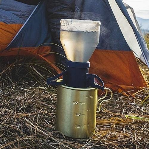 GSI Outdoors Coffee Rocket Campfire Coffee Maker, 1 Cup Blue