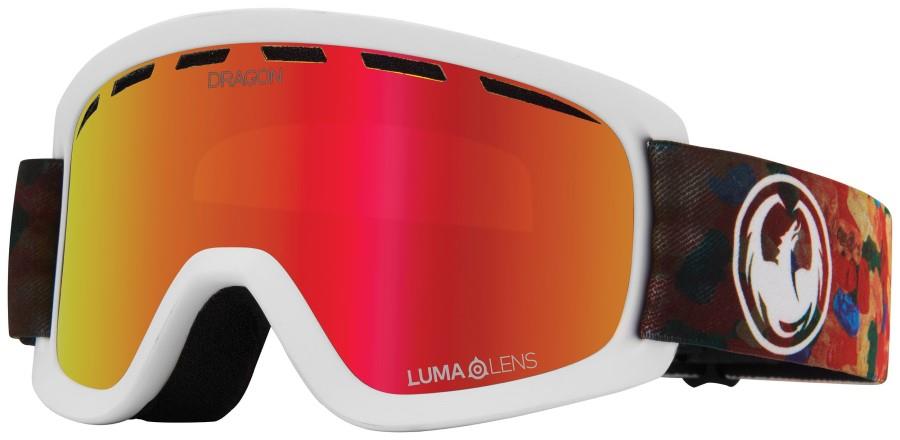 Dragon LiL D Red Ion Kid's Snowboard/Ski Goggles, XS Gummy Bears