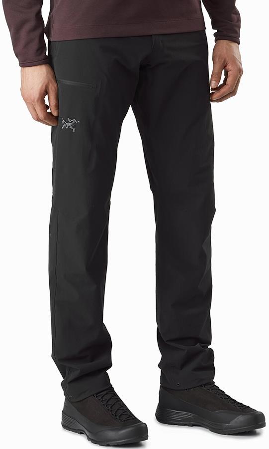 Arcteryx Gamma Lightweight Regular Softshell Hiking Trousers, L Black