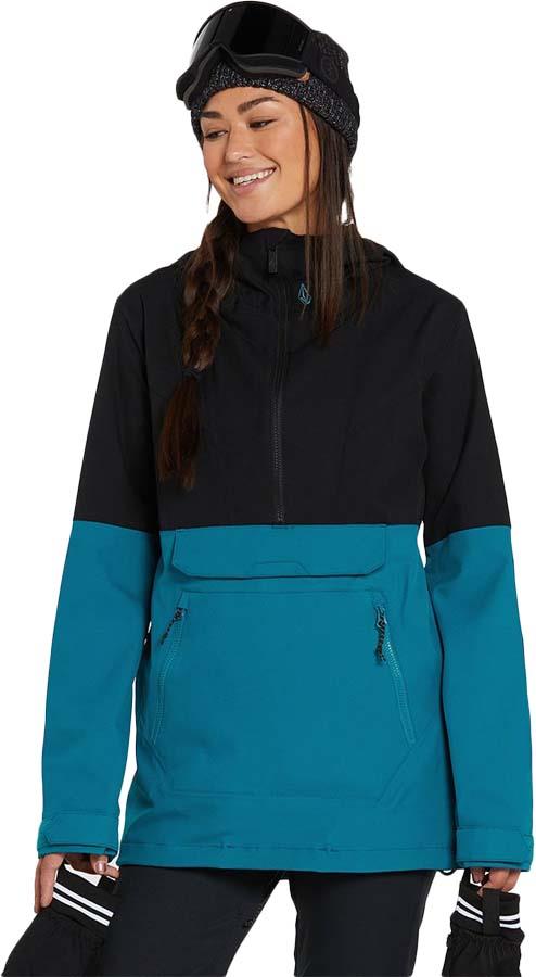 Volcom Womens Mirror Pullover Women's Ski/Snowboard Jacket, 10 Glacier Blue