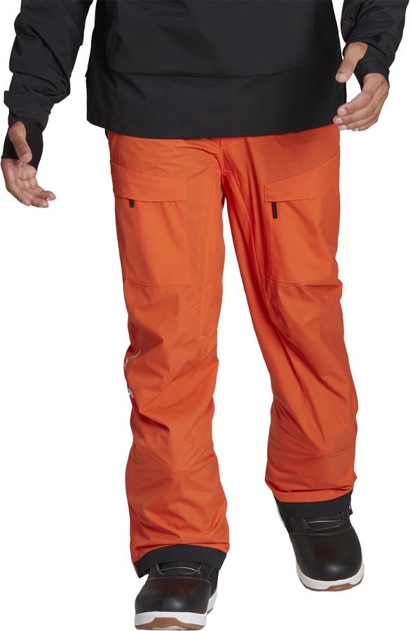 Adidas Terrex Men's Resort 2L Snowboard/Ski Shell Pants S Orange