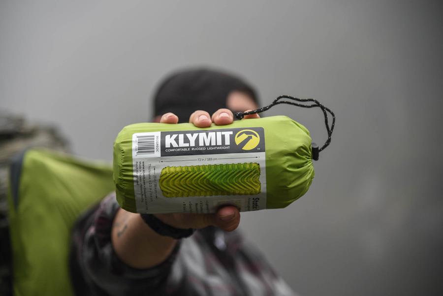 Klymit Static V2 Inflatable Camping Mattress 1cm Light Green