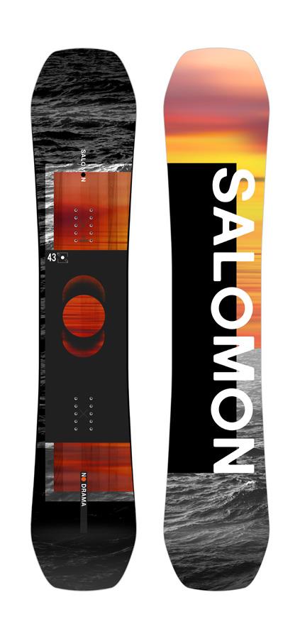 Salomon No Drama Women's Hybrid Camber Snowboard, 146cm 2021