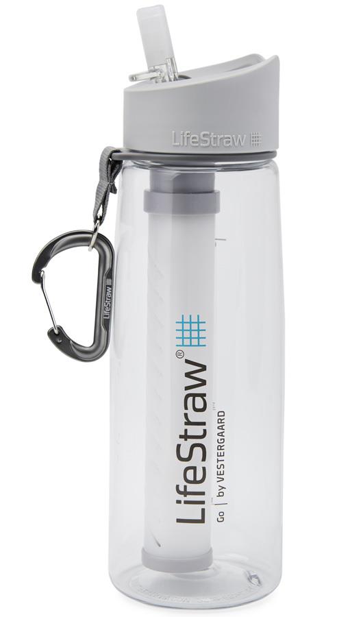 Lifestraw Go Travel Water Filter Bottle, 650ml Clear
