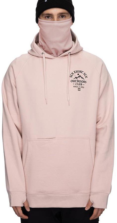 686 Outdoors Club Men's Pullover Hoody, L Himalayan Pink