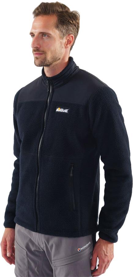 Montane Adult Unisex Chonos Men's Full-Zip Fleece Jacket, S Black