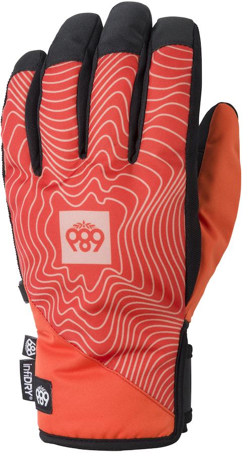 686 Ruckus Pipe Ski/Snowboard Gloves, M Solar Orange