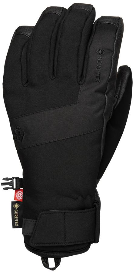 686 GTX Linear Under Cuff Insulated Snowboard/Ski Glove, L Black