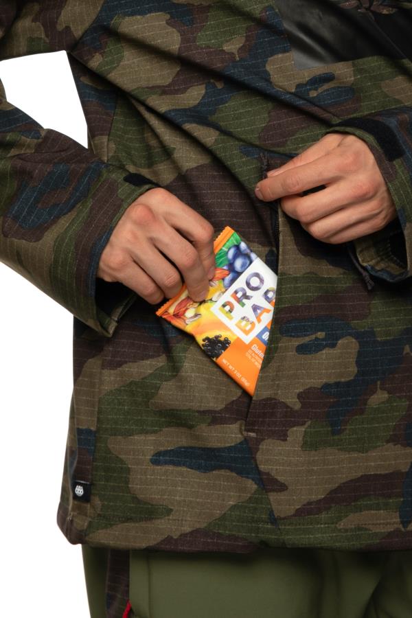 686 Waterproof Hoodie Snowboard/Ski Jacket, S Dark Camo