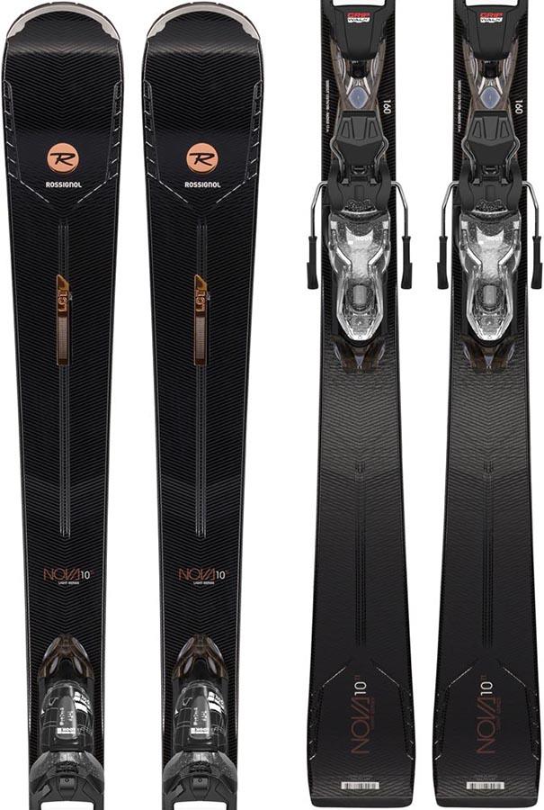 Rossignol Nova 10 Ti Xpress W 11 GW Women's Skis, 160cm Black Sparkle 2020