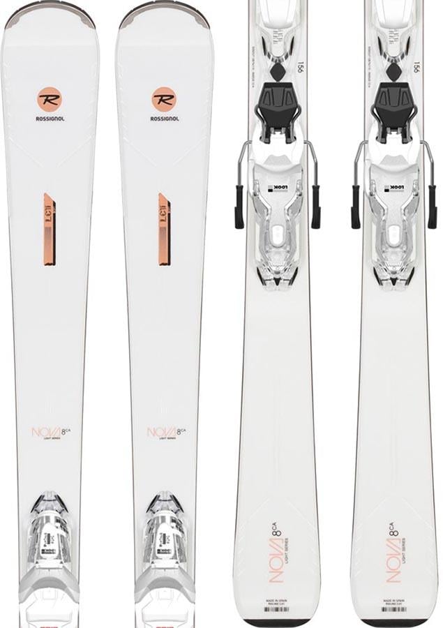 Rossignol Nova 8CA Xpress W 11 GW Women's Skis, 163cm White Sparkle 2021