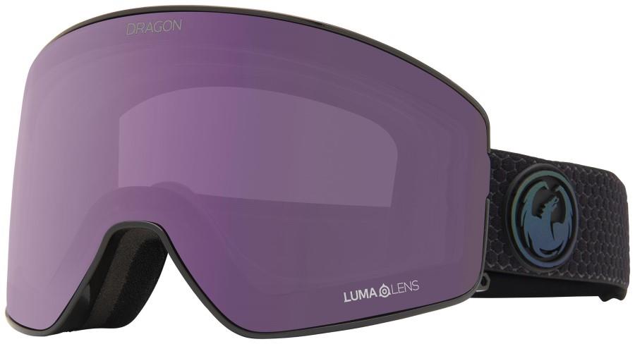 Dragon PXV2 LumaLens Violet Snowboard/Ski Goggles, M/L Split