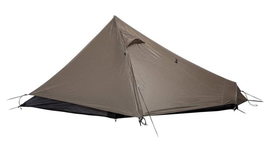 Snow Peak Lago Pro Air 1 Ultralight Backpacking Tent, 1 Man Bark