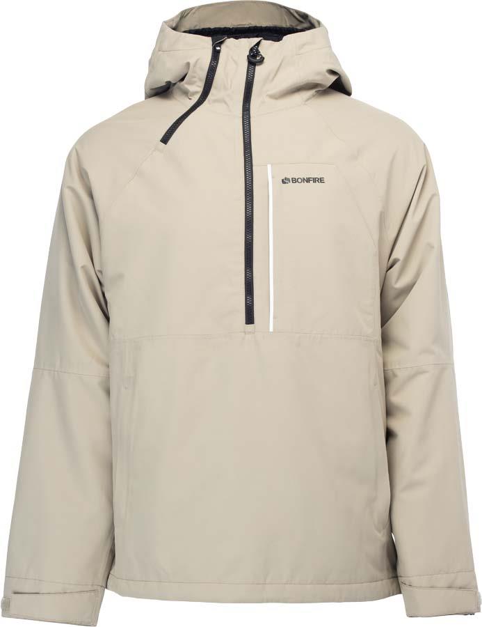Bonfire Stack Insulated Pullover Ski/Snowboard Jacket, XL Khaki
