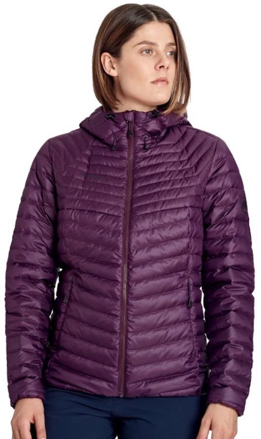 Mammut Convey Down Insulated Women's Hooded Jacket, L Blackberry