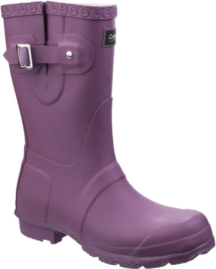 Cotswold Windsor Short Women's Wellington Boots, UK 3 Purple