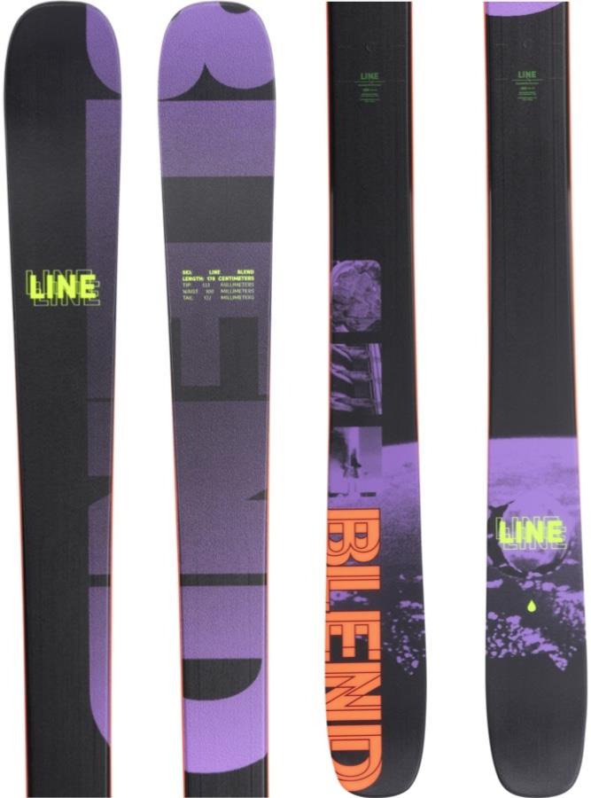 LINE Blend Skis, 178cm Purple/Black/Green, Ski Only 2022