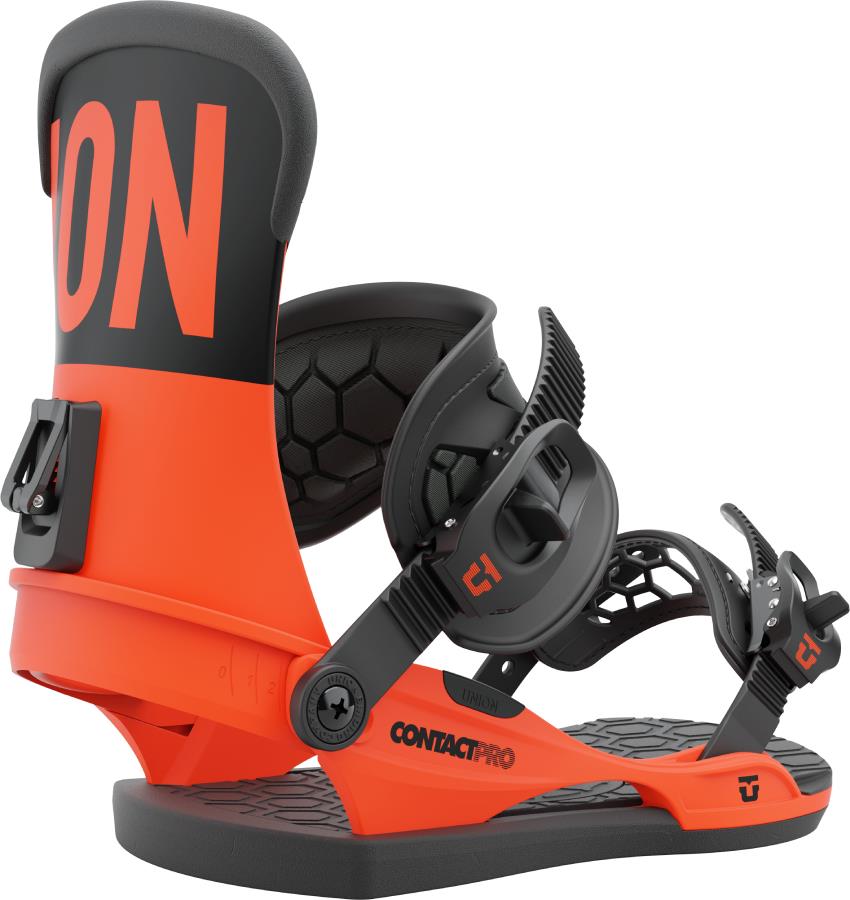 Union Contact Pro Snowboard Bindings, L Orange 2022