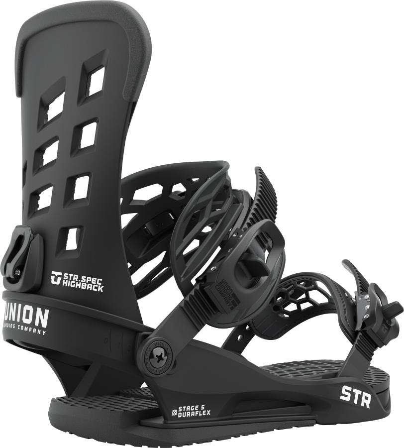 Union STR Snowboard Binding, L Black 2022