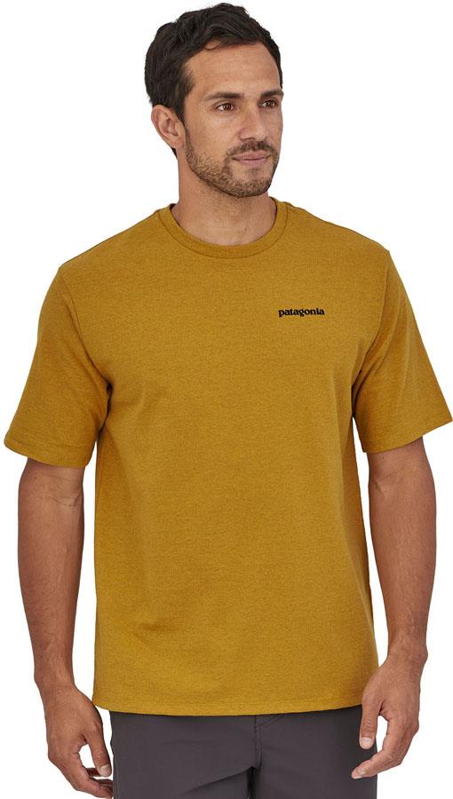 Patagonia Adult Unisex P-6 Logo Responsibili-Tee Crew Neck T-Shirt, M Hawk Gold