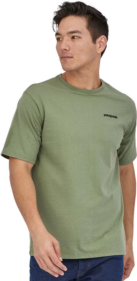 Patagonia Adult Unisex P-6 Logo Responsibili-Tee Crew Neck T-Shirt, S Sedge Green