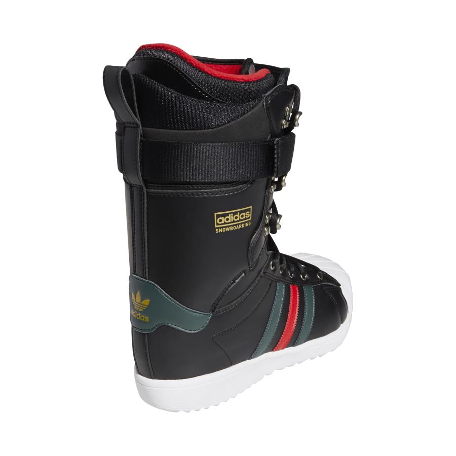 Superstar ADV Snowboard Boots, UK 11.5 Black/Green/Scarlet 2022