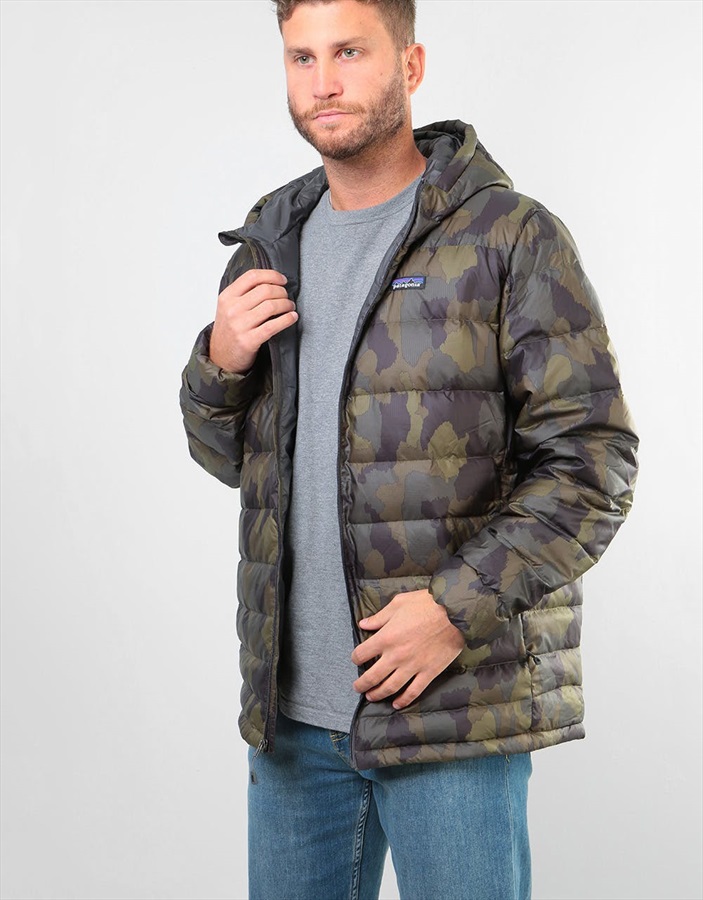 patagonia hi loft down hoody camo