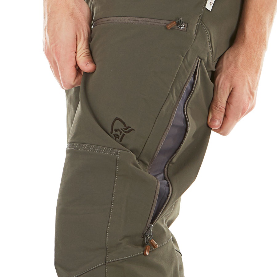 Norrona Svalbard Flex1 Pants Hiking/Walking Trousers, M Slate Grey