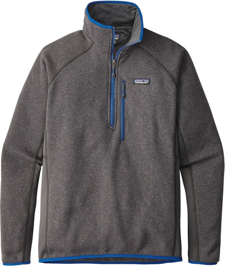 Patagonia Performance Better Sweater Fleece 1/4 Zip, S Forge Grey