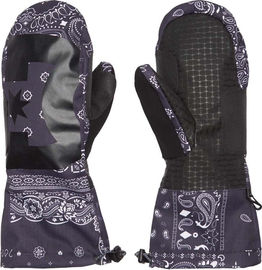 DC Headline Ski/Snowboard Mittens, XL Bandana Black