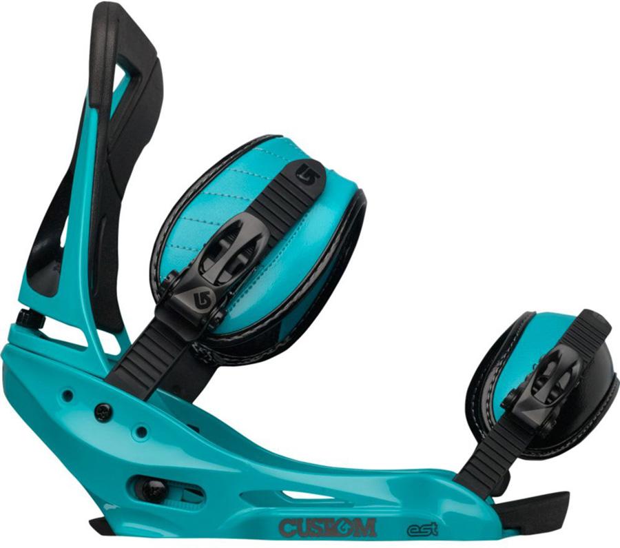 Burton Custom EST Snowboard Bindings, L (UK 9-15), Teal, 2012